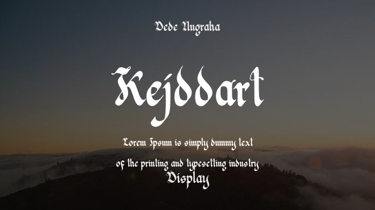 Kejddart Font
