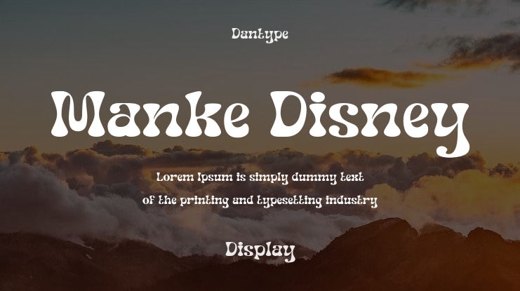 Manke Disney Font
