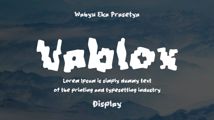 Vablox Font
