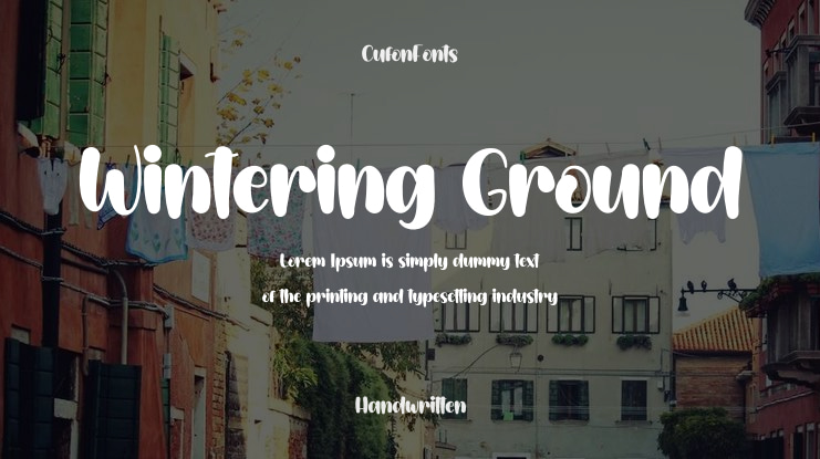 Wintering Ground Font
