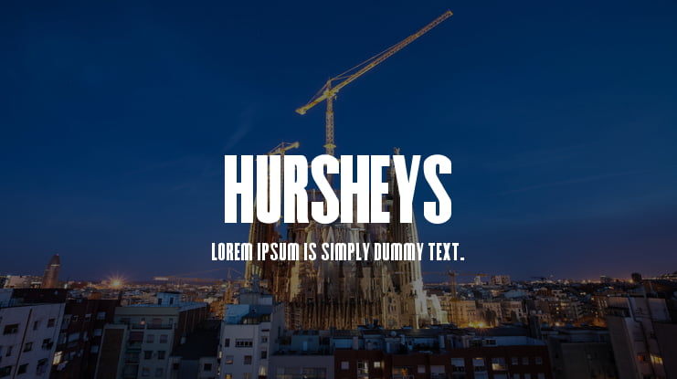 Hursheys Font