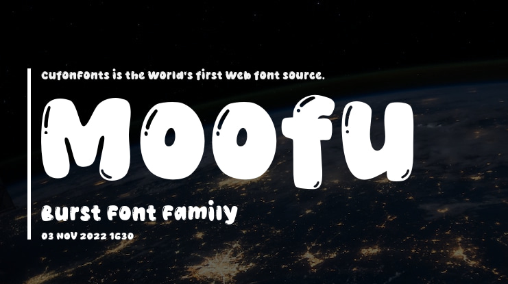Moofu Burst Font