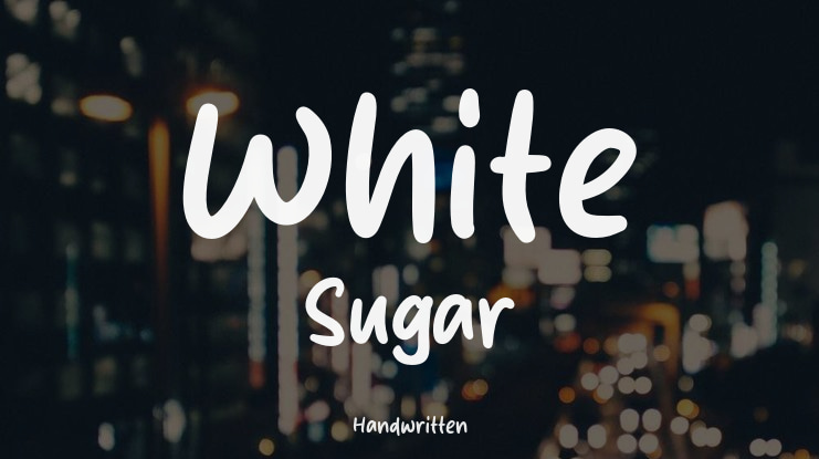 White Sugar Font