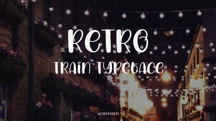 Retro Train Font