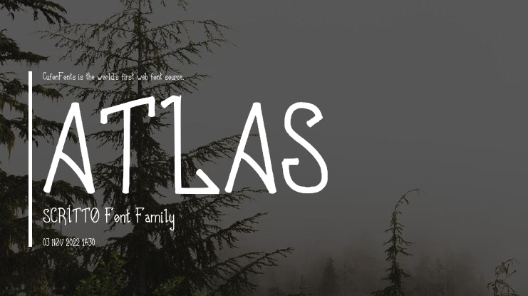 ATLAS SCRITTO Font