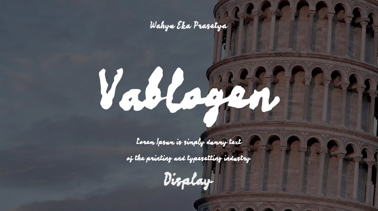 Vablogen Font