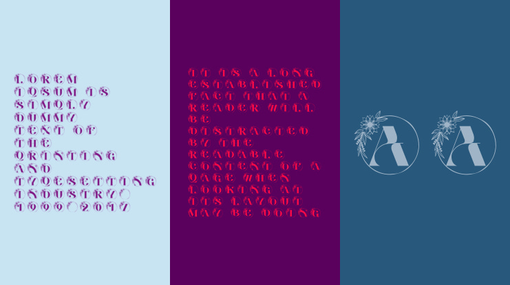 Aventine Floral Monogram Font