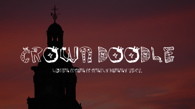 Crown Doodle Font