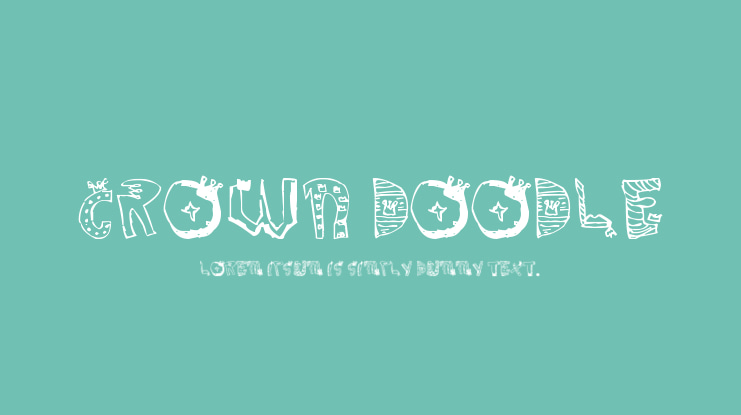 Crown Doodle Font