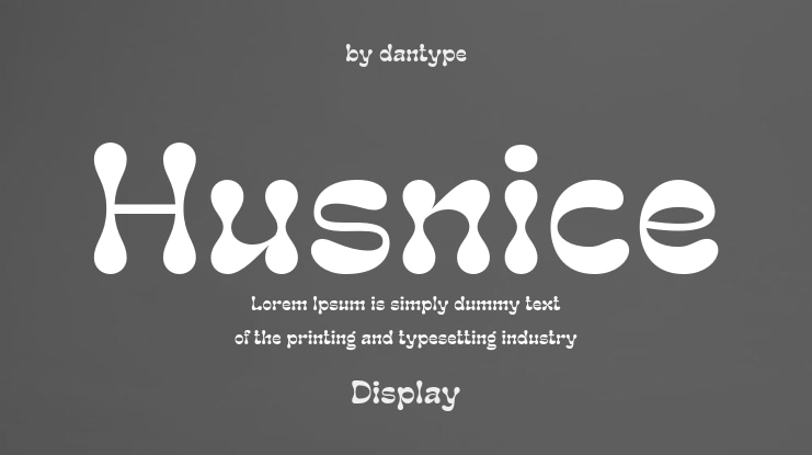 Husnice Font