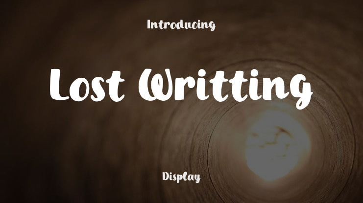 Lost Writting Font