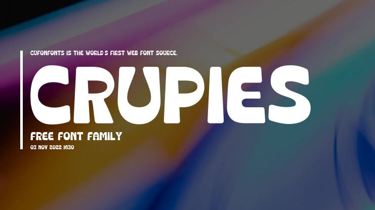Crupies Free Font
