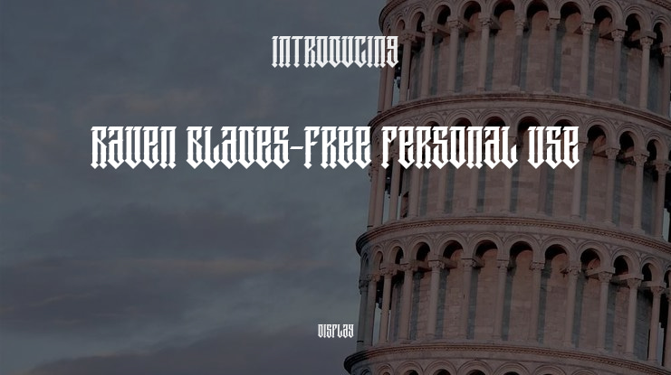Raven Blades-Free Personal Use Font