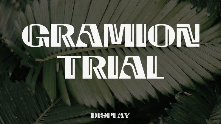 Gramion Trial Font