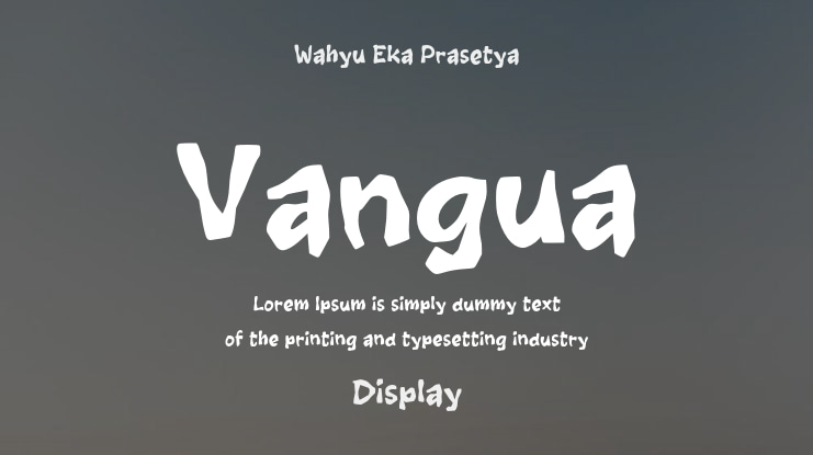 Vangua Font
