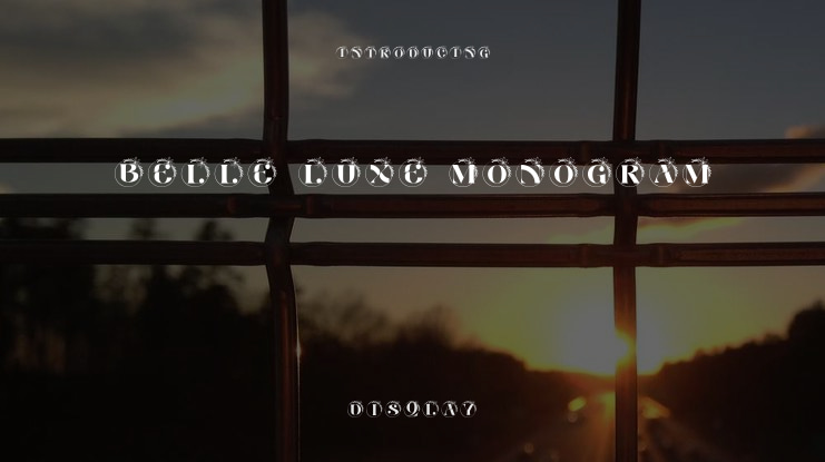 Belle Luxe Monogram Font