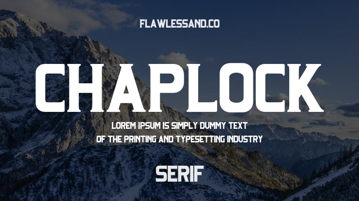CHAPLOCK Font