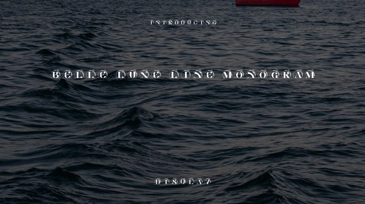 Belle Luxe Line Monogram Font