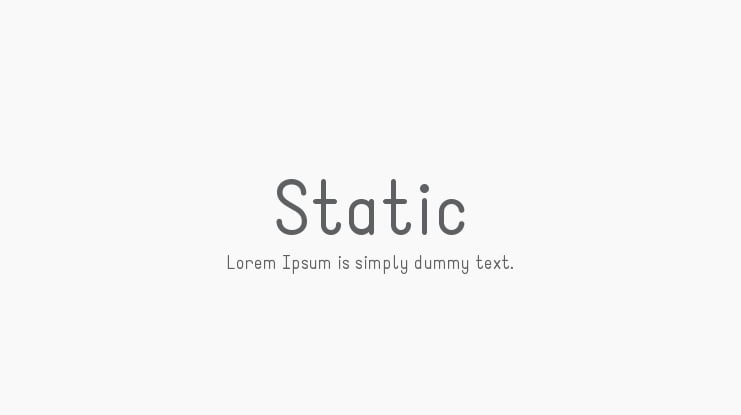 Static Font