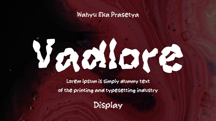 Vadlore Font