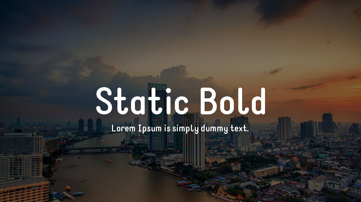 Static Bold Font