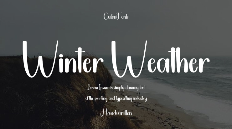 Winter Weather Font