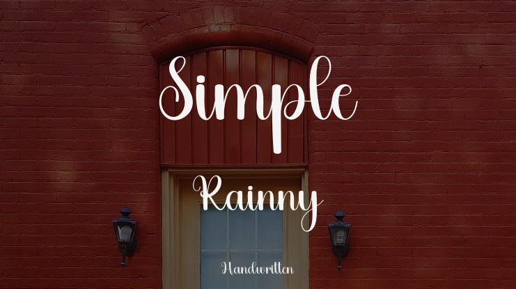 Simple Rainny Font