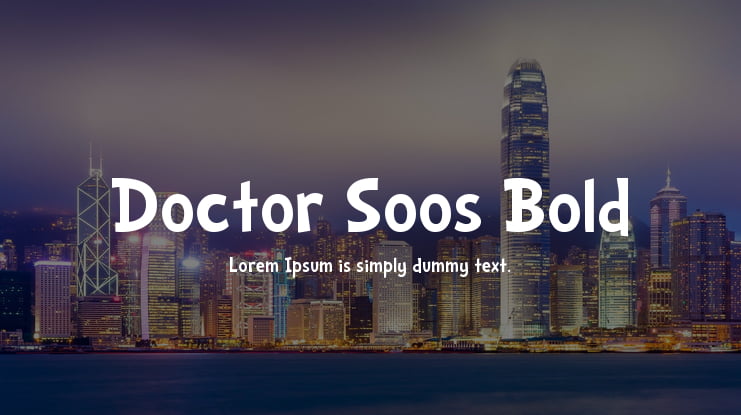 Doctor Soos Bold Font