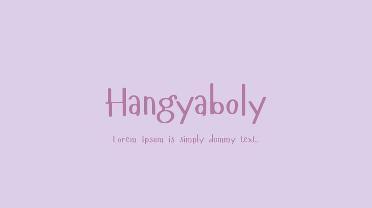 Hangyaboly Font