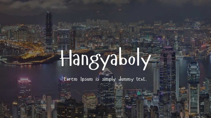 Hangyaboly Font