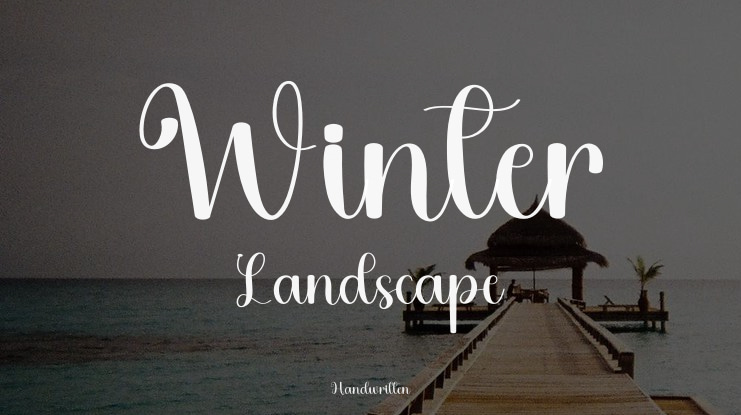 Winter Landscape Font