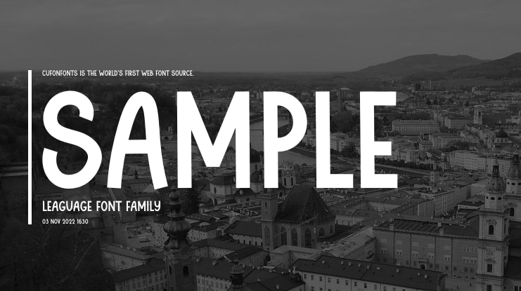 Sample Leaguage Font