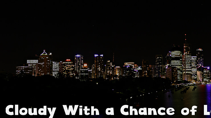 Cloudy With a Chance of Love Font