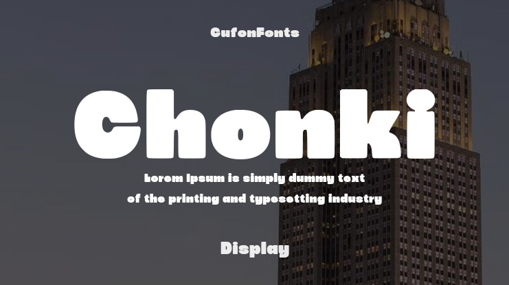 Chonki Font