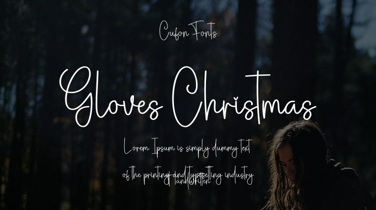 Gloves Christmas Font