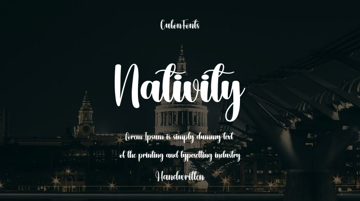Nativity Font