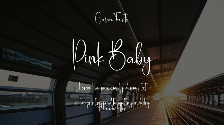 Pink Baby Font