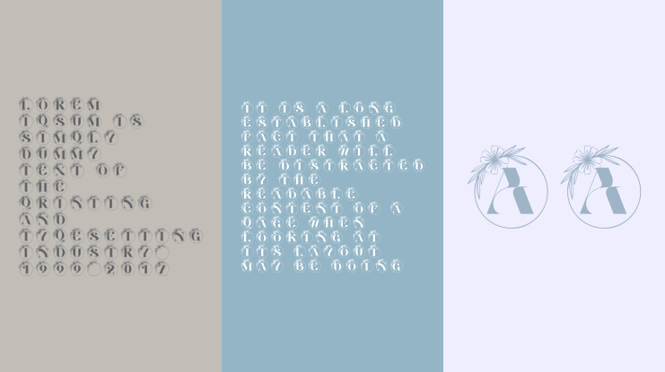 Floral Charm Monogram Font