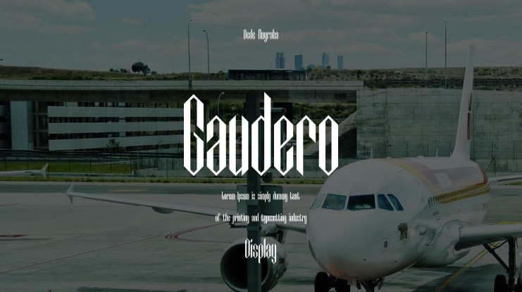 Gaudero Font