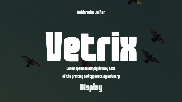 Vetrix Font Family