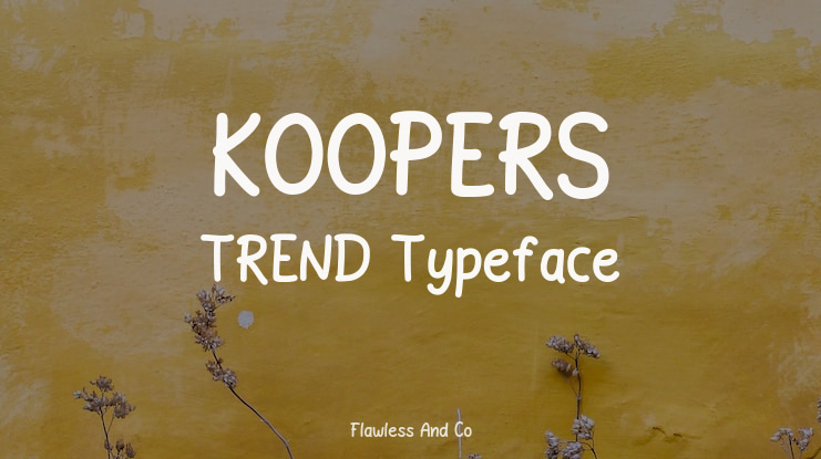 KOOPERS TREND Font