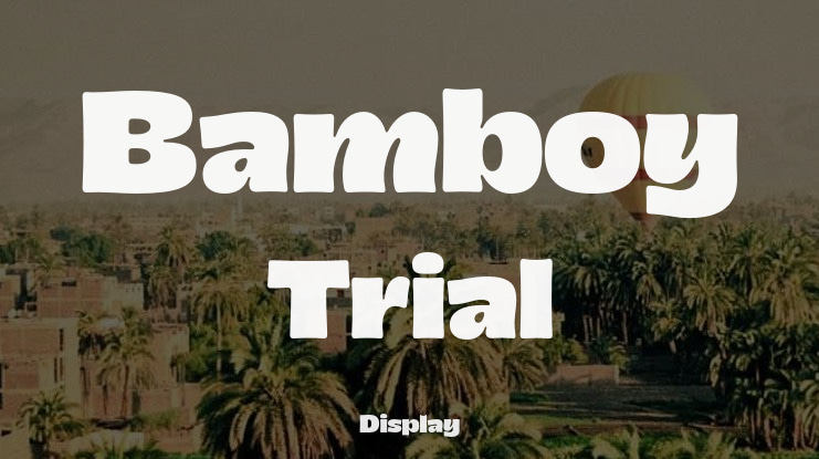 Bamboy Trial Font Family