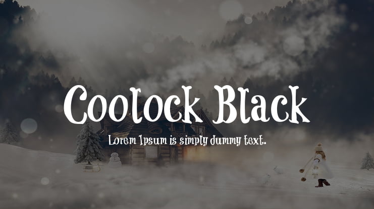 Coolock Black Font