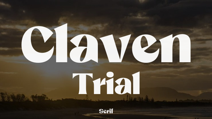 Claven Trial Font