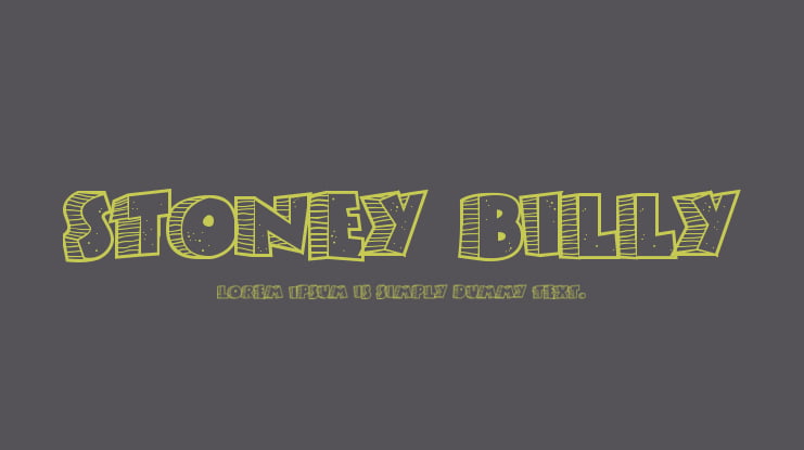 Stoney Billy Font