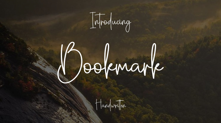Bookmark Font