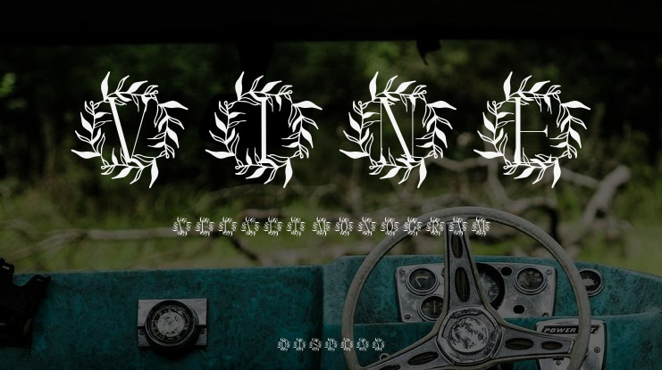 Vine Velvet Monogram Font