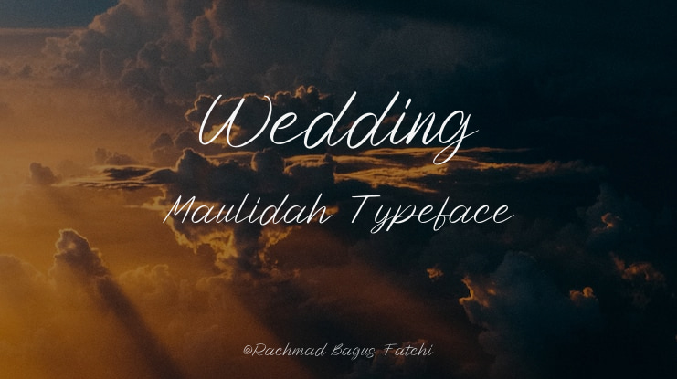 Wedding Maulidah Font