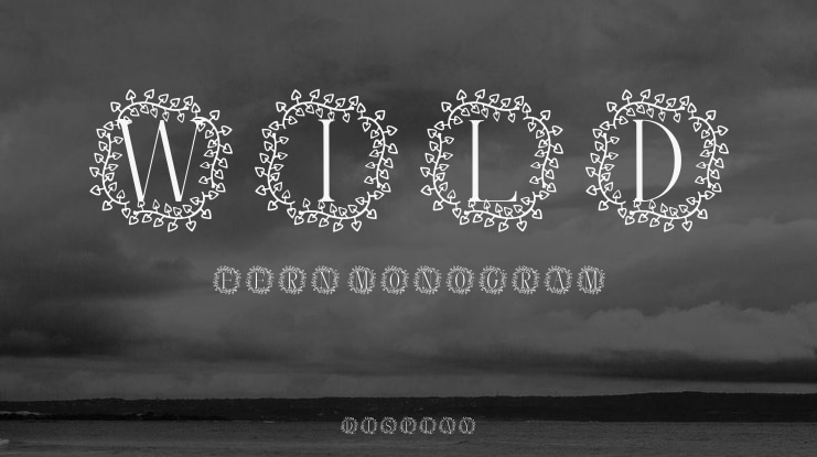 Wild Fern Monogram Font