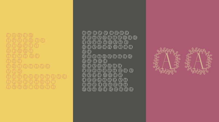 Wild Fern Monogram Font